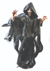Cape Ghoul-Dark Grey-A-One Size