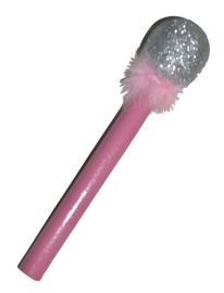 Microphone-Pink w/Fur-10"