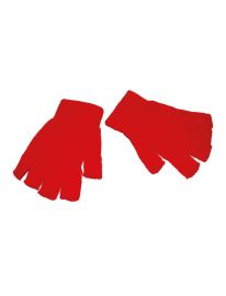 Gloves-Fingerless-Red