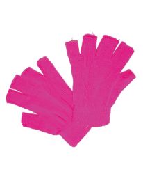 Fingerless Gloves-Pink