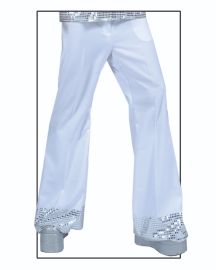 Disco Pants-White-Size Small