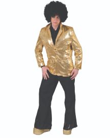 Disco Jacket Gold-Man-Size Small