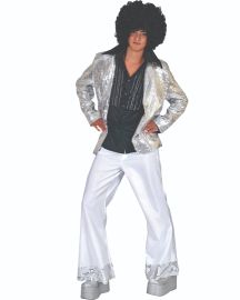 Disco Jacket Silver-M-Size Small