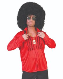 Saturday Night Shirt-Red-Size Small