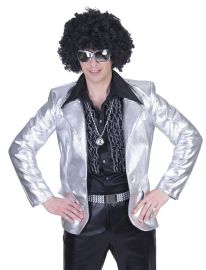 Disco Fever Jacket Silver-Size Large