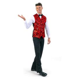 Vest Dice Red/Black-Size M