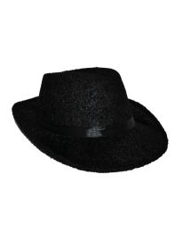 Hat-Casual-Plush-Blk
