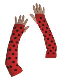 Gloves-Ladybug-Fingerless-Long-15.7"