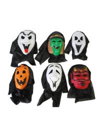 Mask-Halloween #6-Foam-Asst of 6