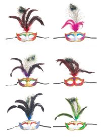 Mask-Glitter/Feathers-Asst