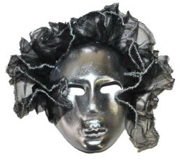 Mask-Tulle Hair-Silver