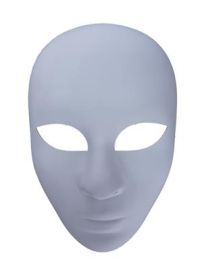 Mask-White Face-Plastic