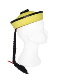 Chinese Hat w/Ponytail