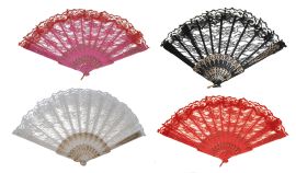 Lace Fan-9"-Asst