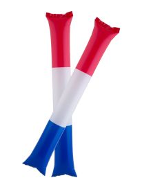 Inflatable Cheer Sticks-Red/Wht/Blu-21.6"-2pcs