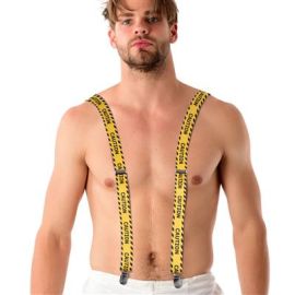 Suspenders-"CAUTION"