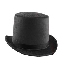 Hat-Party-Faux Velvet-23.6"-Blk
