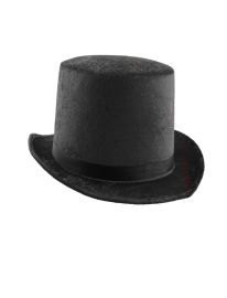 Hat-Party-Faux Velvet-22.4"-Blk