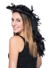 Hat-Blk Boa-Felt