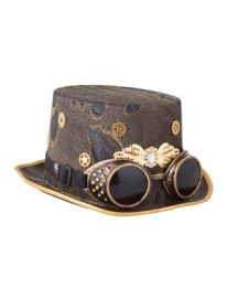 Steampunk Hat w/Glasses