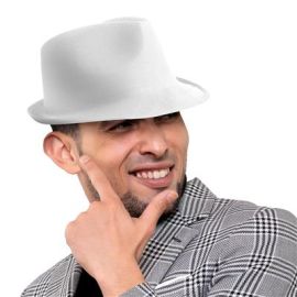 Hat-Fedora-Wht