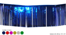 Party Tinsel Curtain 20" x 119"-Asst