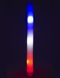 Foam Stick w/LED-Red/Wht/Blu Light-18.9" (sold in sets of 10)
