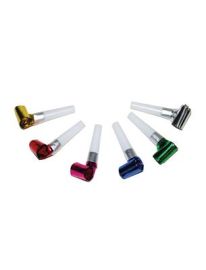 Blowout Horns-Metallic-6 pcs-Asst
