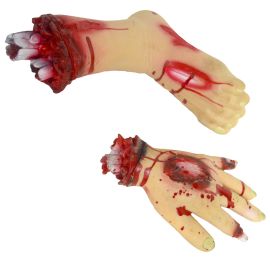 Body-Bloody Severed Foot 10" & Hand