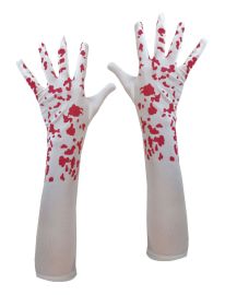 Gloves-Long-Splattered Blood-16.1"