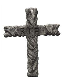 Décor-Gravestone Cross-RIP-25.6"x20.1"