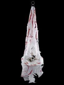 Hanging Skull on Dish w/Light-39.4"