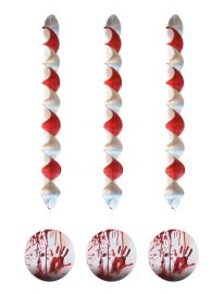 Décor-Metallic Spirals-Bloody Handprints
