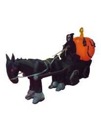 Inflatable Death w/Pumpkin Carriage-13ft