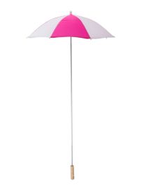 Umbrella-Mini-Pnk/Wht-41.3"