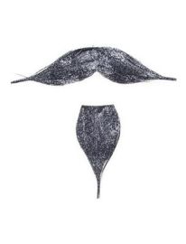 Mustache-Silver Highlights