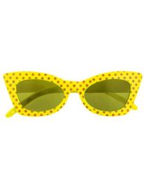 Glasses-Polka Dots-Yellow
