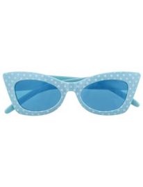 Glasses-Polka Dots-Blue