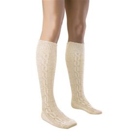 Socks-Knee High-19.7"-Cream - Size 10.5