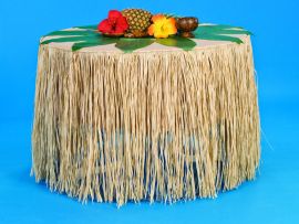 Table Skirt-Raffia-Natural-108x28" COMING SOON