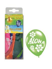 Balloons-Latex-Aloha-12"-12 pcs-Multi