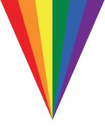 Garland-Pennant Flagline-Rainbow