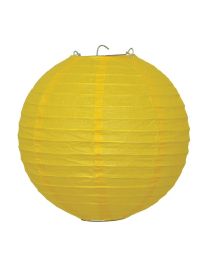 Lantern w/Candle Holder-10"-Ylw