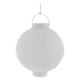 Lantern-Hook & LED Light-Wht-8"