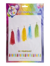 Balloon-Accessory-Tassels Garland-Multi-165x11"