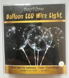 Balloon-Accessory-LED String of Lights-10'-Cool White