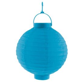 Lantern-Hook & LED Light-Blu-8"