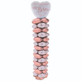 Balloon-Foil-Mr. & Mrs. Stand-63"