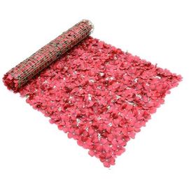 Flower Wall on Roll-Red-9'10"x3'3.4"