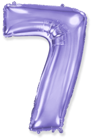 Balloon-Foil-FM-Number 7-40"-Lilac